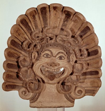 Antefix with the head of a gorgon, from the Portonaccio Temple, Veii by Etruscan